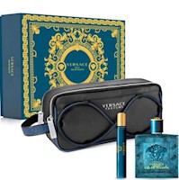 VERSACE EROS EAU DE TOILETTE 100ML + EAU DE TOILETTE 10ML + NECESER